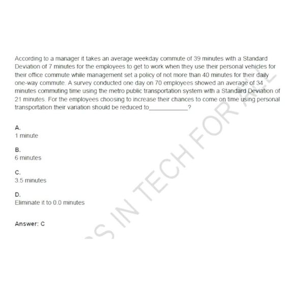 Printout CSSGB Six Sigma Green Belt Exam Study Guide - Picture 4 of 6